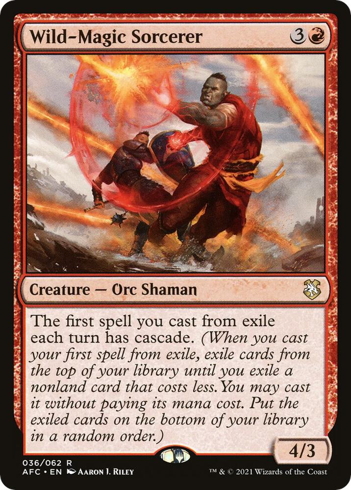 Wild-Magic Sorcerer - Commander: Adventures in the Forgotten Realms (AFC) NM