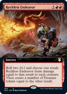 Reckless Endeavor (Extended Art) - Commander: Adventures in the Forgotten Realms (AFC)