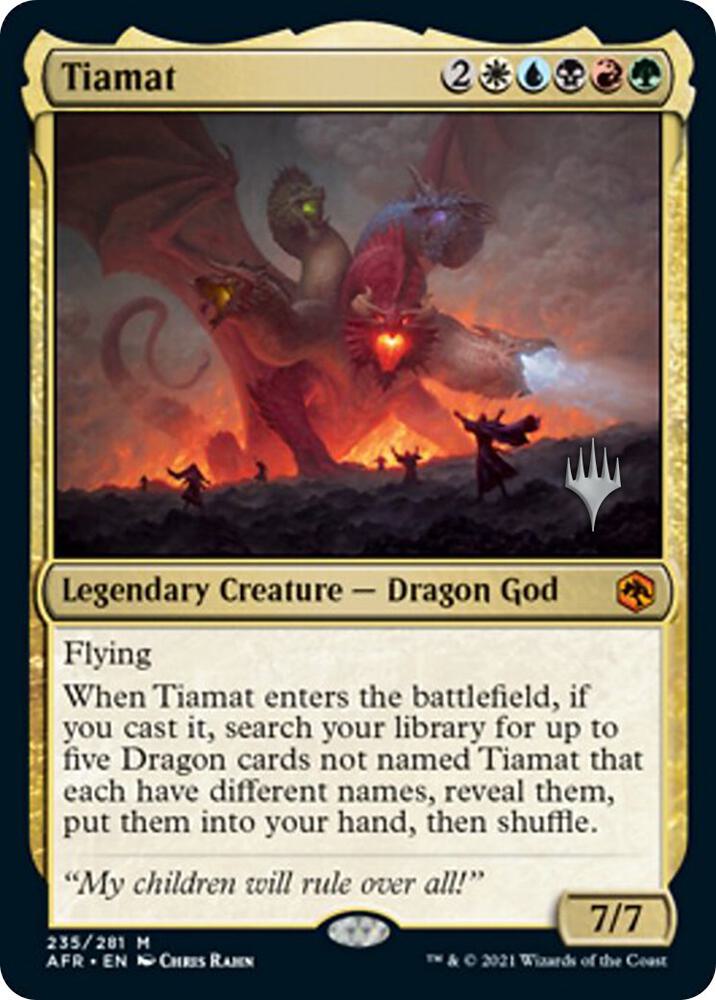 Tiamat - Promo Pack: Adventures in the Forgotten Realms (PPAFR) NM *FOIL*