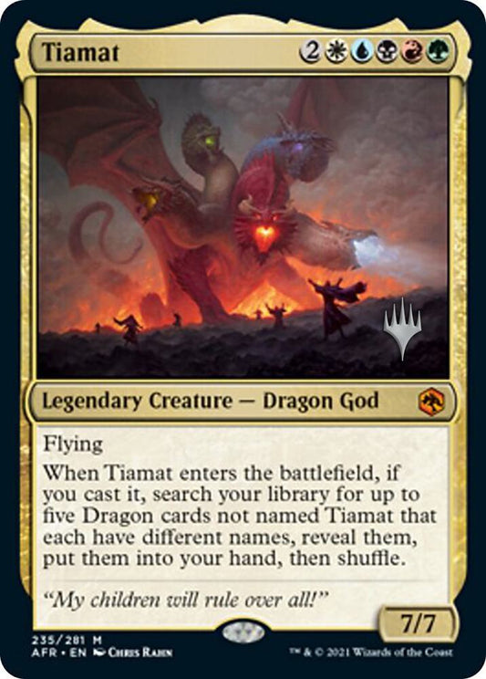 Tiamat - Promo Pack: Adventures in the Forgotten Realms (PPAFR) NM *FOIL*