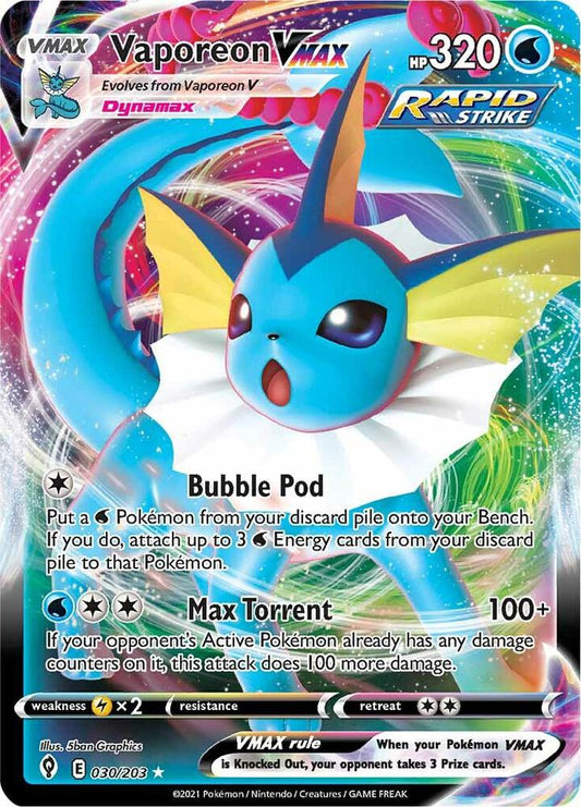 Vaporeon VMAX - SWSH07: Evolving Skies (SWSH07) NM *FOIL*