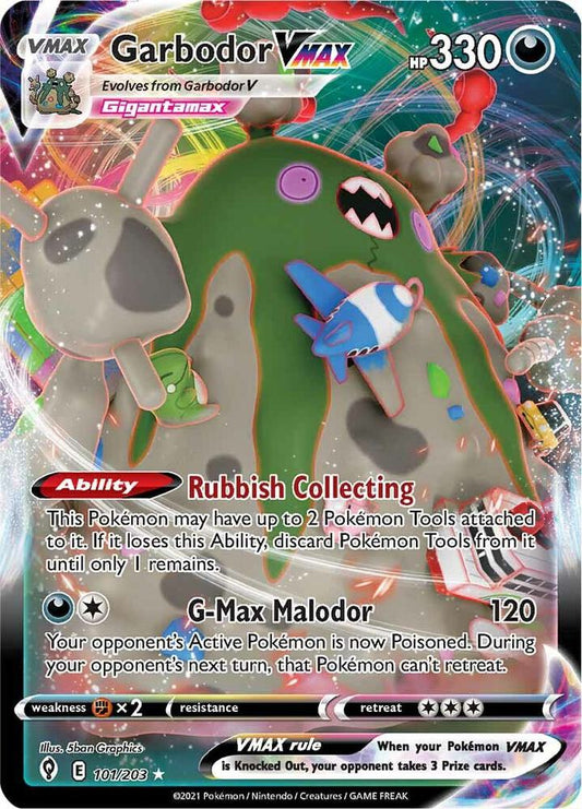 Garbodor VMAX - SWSH07: Evolving Skies (SWSH07) NM *FOIL*
