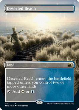 Deserted Beach (Borderless) - Innistrad: Midnight Hunt (MID) NM