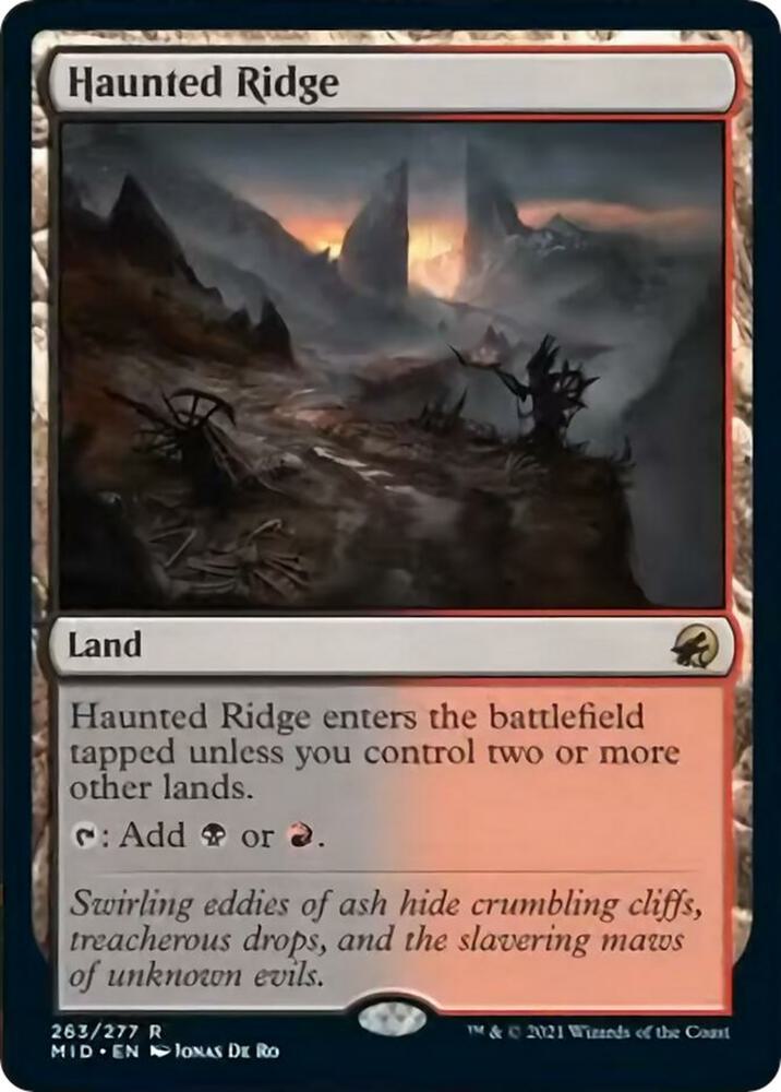 Haunted Ridge - Innistrad: Midnight Hunt (MID) NM *FOIL*