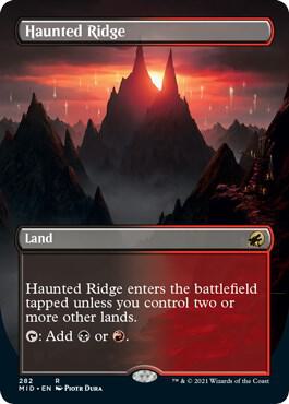 Haunted Ridge (Borderless) - Innistrad: Midnight Hunt (MID) NM