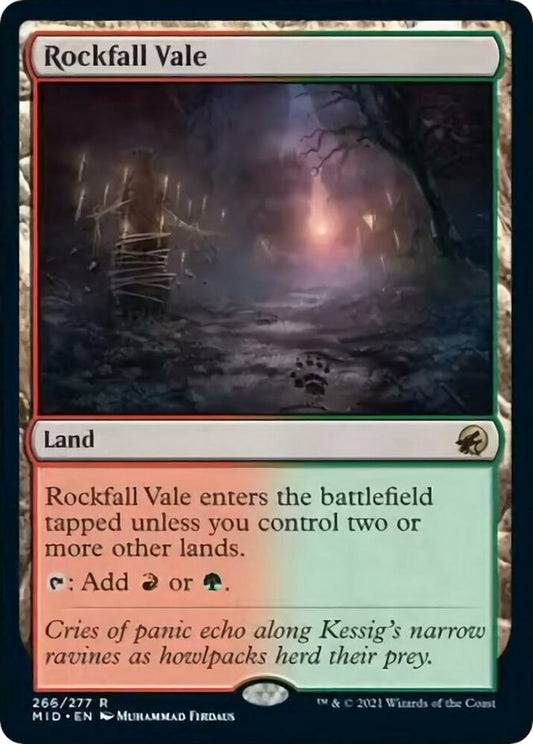 Rockfall Vale - Innistrad: Midnight Hunt (MID) LP *FOIL*