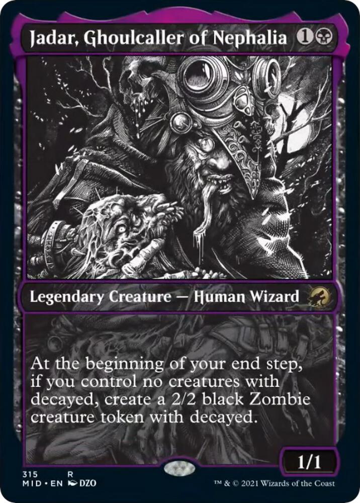 Jadar, Ghoulcaller of Nephalia (Showcase) - Innistrad: Midnight Hunt (MID) NM *FOIL*