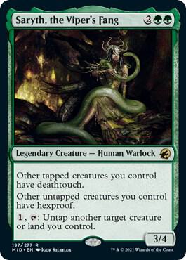 Saryth, the Viper's Fang - Innistrad: Midnight Hunt (MID) LP *FOIL*