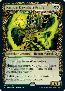 Katilda, Dawnhart Prime (Showcase) - Innistrad: Midnight Hunt (MID) NM *FOIL*
