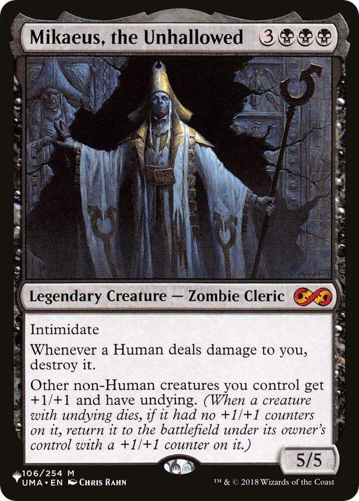 Mikaeus, the Unhallowed - The List Reprints (LIST) NM