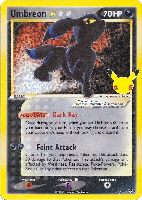 Umbreon Star - Celebrations: Classic Collection (CCC) NM *FOIL*