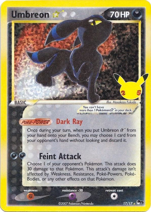 Umbreon Star - Celebrations: Classic Collection (CCC) NM *FOIL*