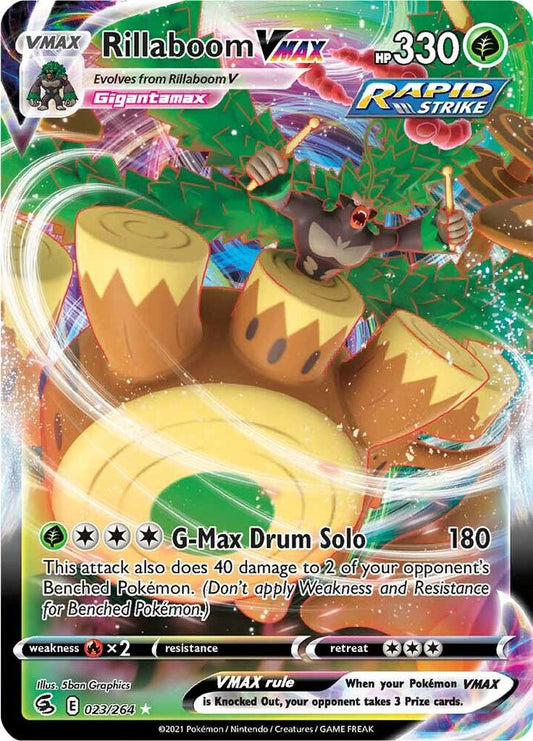 Rillaboom VMAX - SWSH08: Fusion Strike (SWSH08) NM *FOIL*