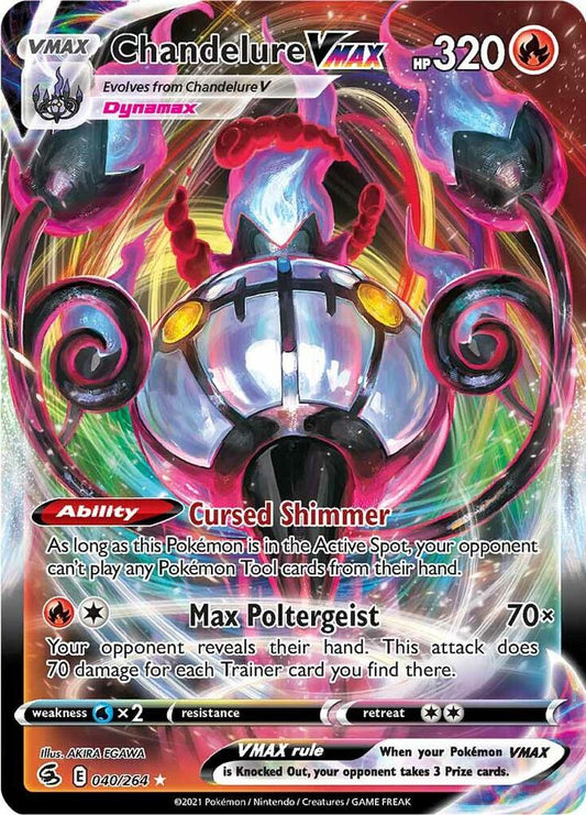 Chandelure VMAX - SWSH08: Fusion Strike (SWSH08) NM *FOIL*
