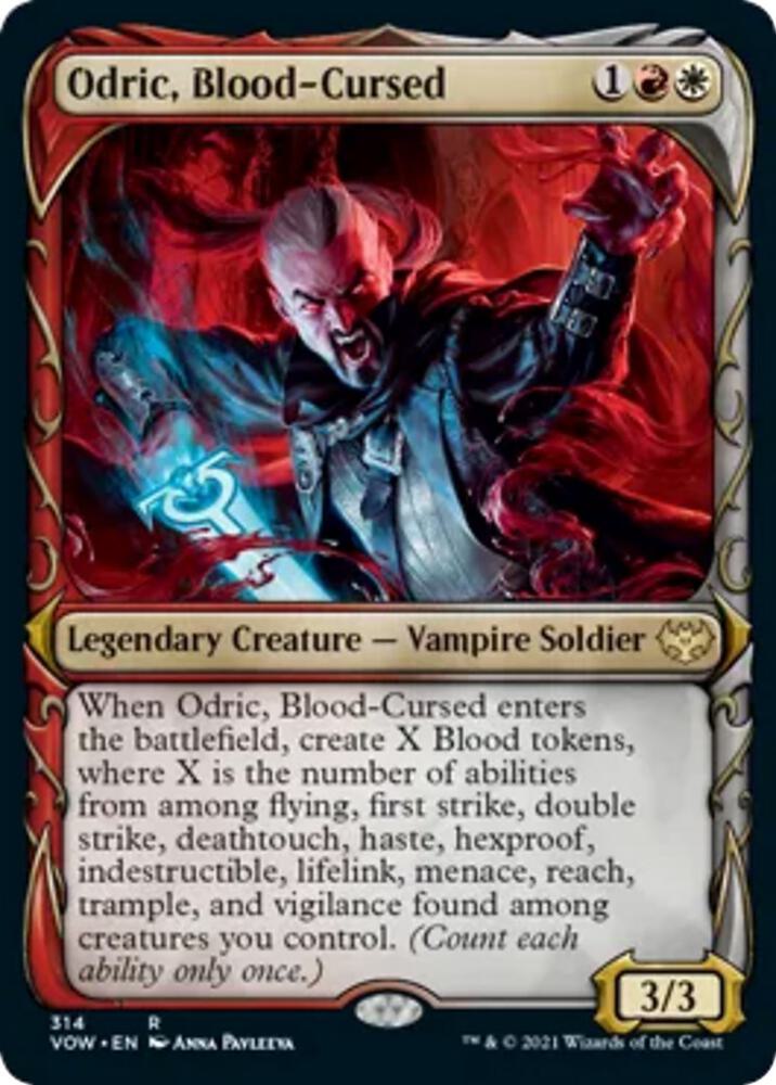 Odric, Blood-Cursed (Showcase) - Innistrad: Crimson Vow (VOW) FOIL