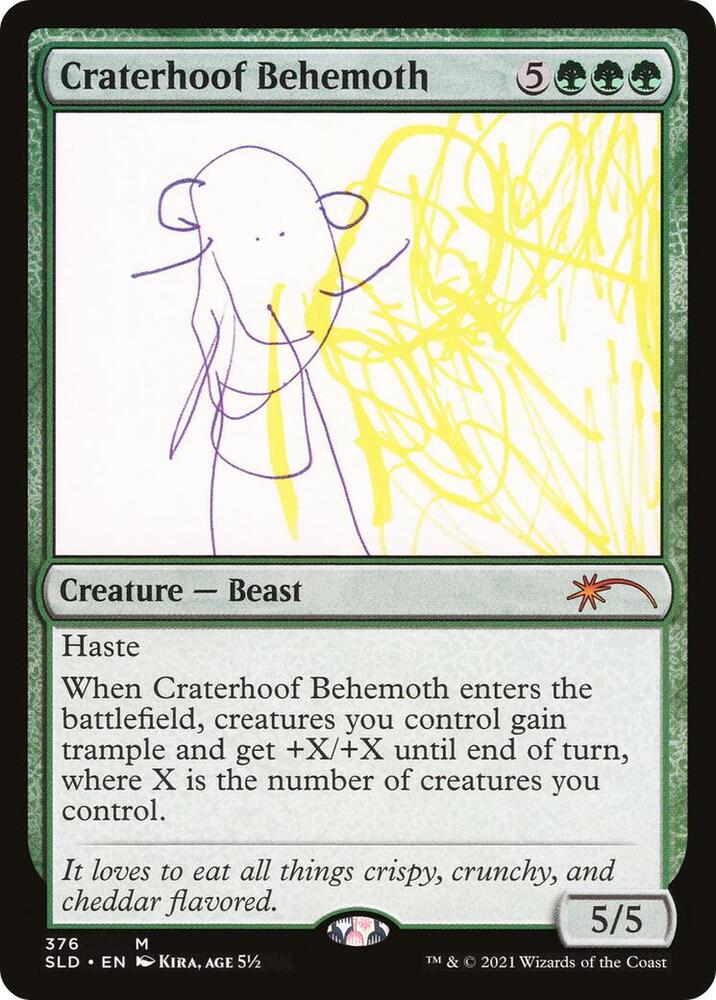 Craterhoof Behemoth (376) - Secret Lair Drop Series (SLD) NM *FOIL*