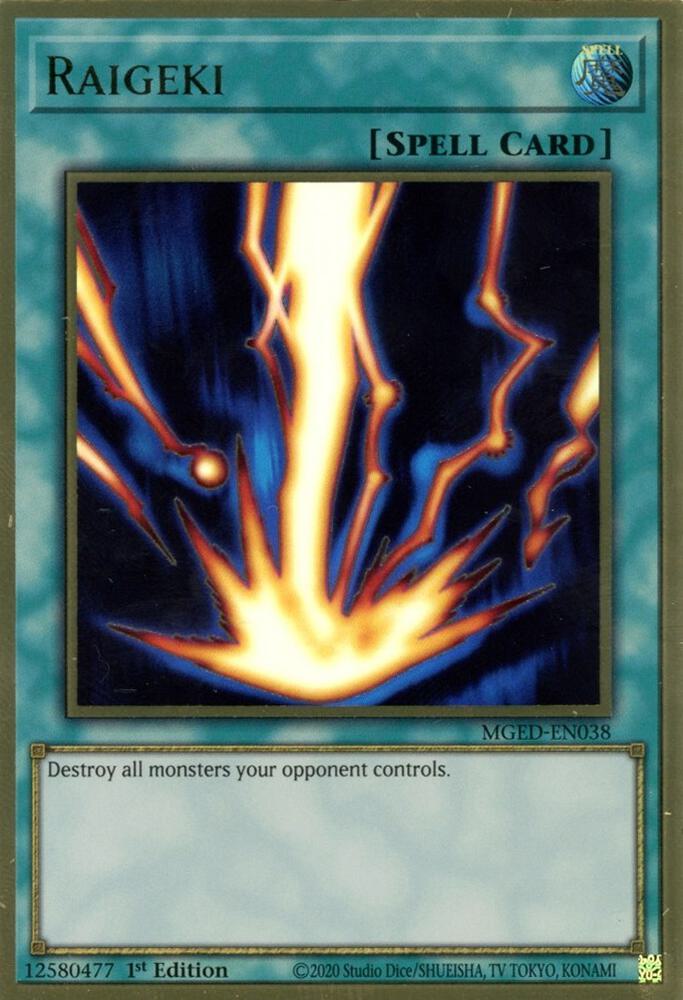 Raigeki - Maximum Gold: El Dorado (MGED) NM *FOIL*