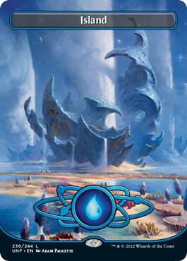 Island (236) (Borderless) - Unfinity (UNF) NM *FOIL*