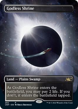 Godless Shrine (Borderless) - Unfinity (UNF) NM