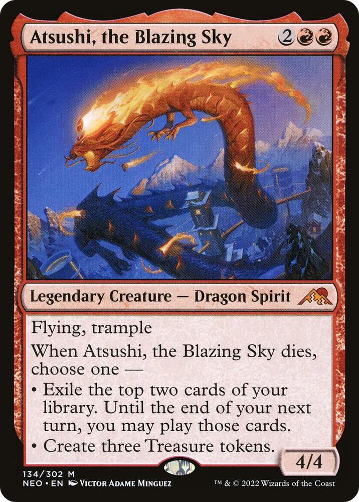 Atsushi, the Blazing Sky - Kamigawa: Neon Dynasty (NEO) NM