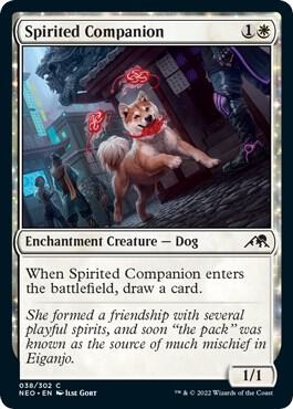 Spirited Companion - Kamigawa: Neon Dynasty (NEO) LP *FOIL*