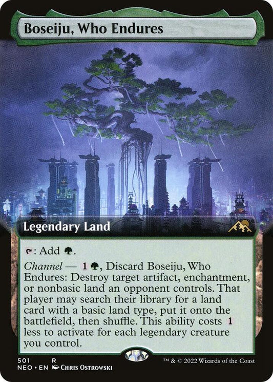 Boseiju, Who Endures (Extended Art) - Kamigawa: Neon Dynasty (NEO) NM