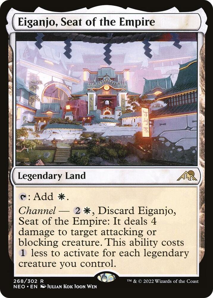 Eiganjo, Seat of the Empire - Kamigawa: Neon Dynasty (NEO) NM *FOIL*