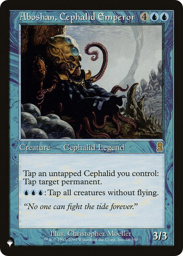 Aboshan, Cephalid Emperor - The List Reprints (LIST) LP