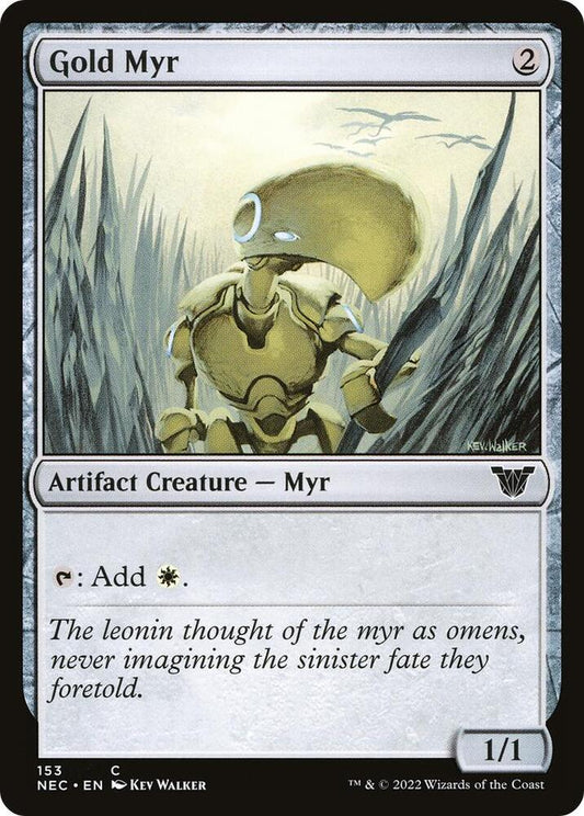 Gold Myr - Commander: Kamigawa: Neon Dynasty (NEC) NM