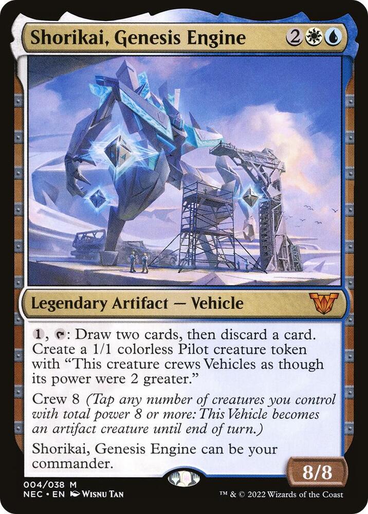 Shorikai, Genesis Engine - Commander: Kamigawa: Neon Dynasty (NEC) NM *FOIL*