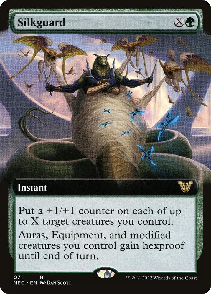 Silkguard (Extended Art) - Commander: Kamigawa: Neon Dynasty (NEC) NM