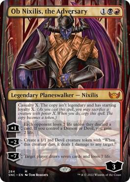 Ob Nixilis, the Adversary (Borderless) - Streets of New Capenna (SNC) NM