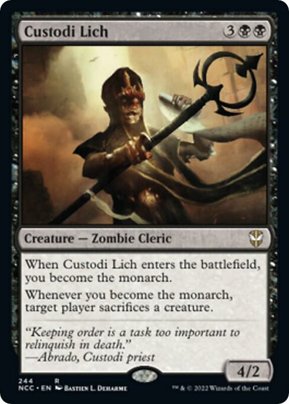 Custodi Lich - Commander: Streets of New Capenna (NCC) NM