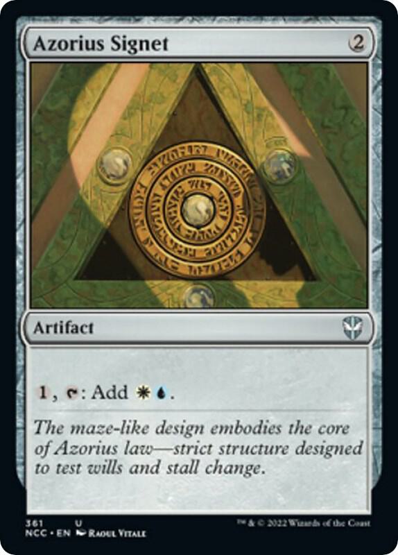Azorius Signet - Commander: Streets of New Capenna (NCC) NM
