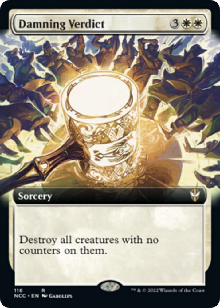 Damning Verdict (Extended Art) - Commander: Streets of New Capenna (NCC) NM