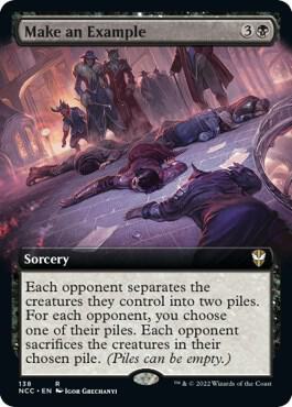 Make an Example (Extended Art) - Commander: Streets of New Capenna (NCC) NM