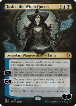 Tasha, the Witch Queen (Borderless) - Commander Legends: Battle for Baldur's Gate (CLB) NM