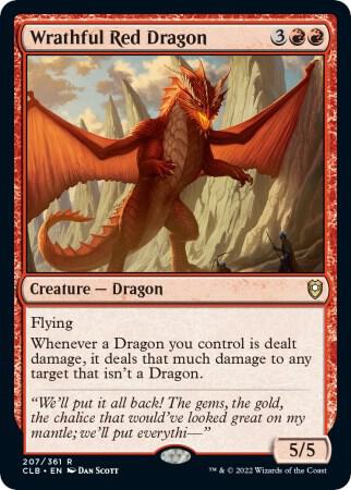 Wrathful Red Dragon - Commander Legends: Battle for Baldur's Gate (CLB) NM *FOIL*