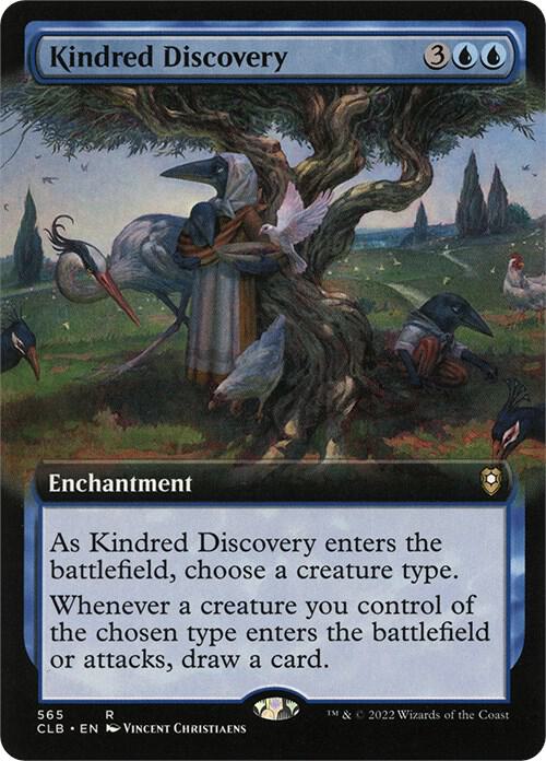 Kindred Discovery (Extended Art) - Commander Legends: Battle for Baldur's Gate (CLB) NM *FOIL*