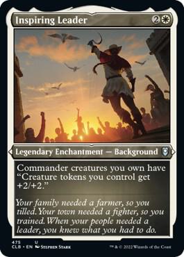Inspiring Leader (Foil Etched) - Commander Legends: Battle for Baldur's Gate (CLB) NM *FOIL*
