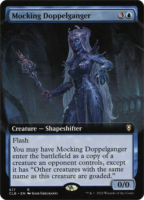 Mocking Doppelganger (Extended Art) - Commander Legends: Battle for Baldur's Gate (CLB) NM
