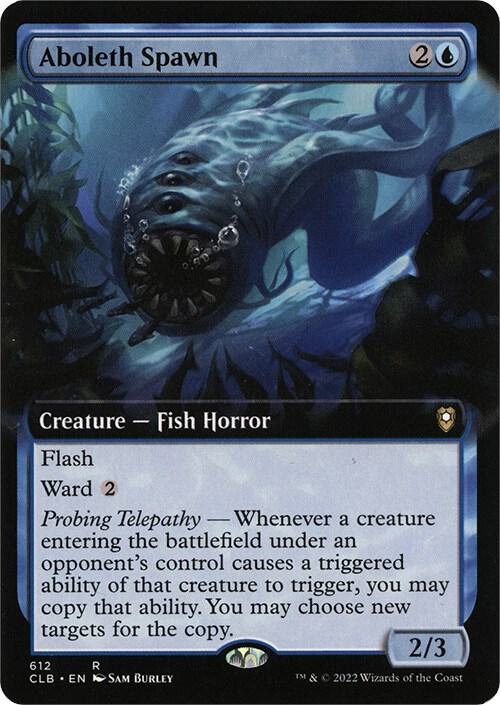 Aboleth Spawn (Extended Art) - Commander Legends: Battle for Baldur's Gate (CLB) NM