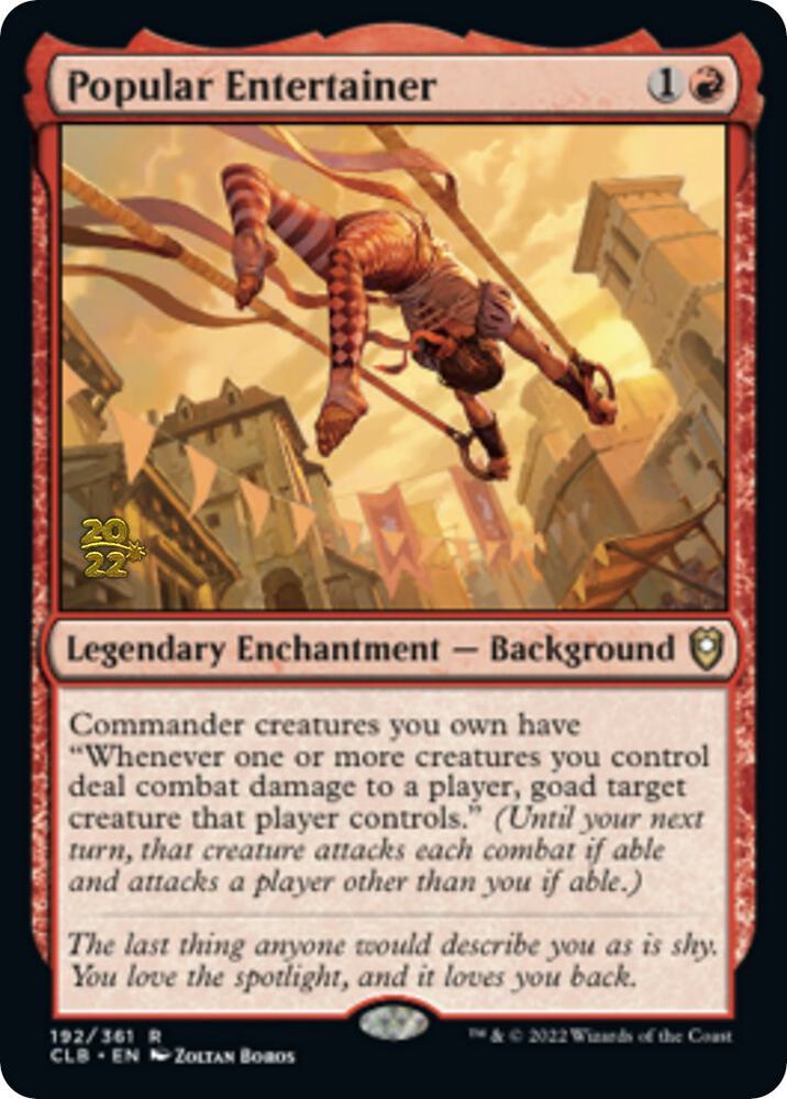 Popular Entertainer - Prerelease Cards (PRE) NM *FOIL*