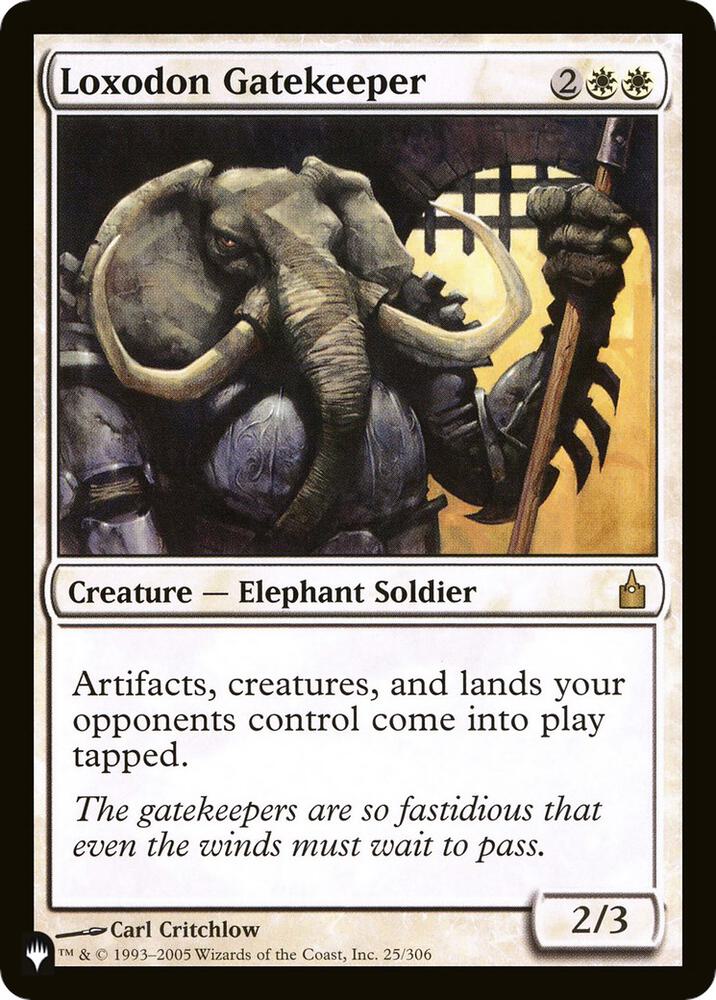 Loxodon Gatekeeper - The List Reprints (LIST) NM
