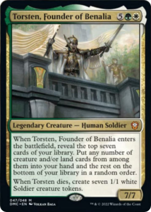 Torsten, Founder of Benalia - Commander: Dominaria United (DMC) NM *FOIL*