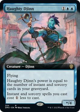 Haughty Djinn (Extended Art) - Dominaria United (DMU) NM