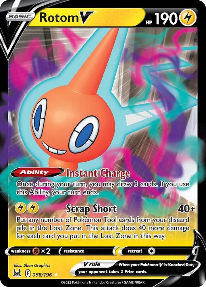 Rotom V - SWSH11: Lost Origin (SWSH11) NM *FOIL*