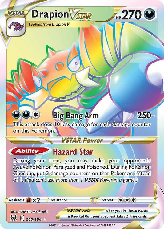 Drapion VSTAR (Secret) - SWSH11: Lost Origin (SWSH11) NM *FOIL*