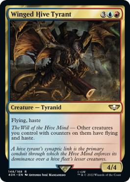 Winged Hive Tyrant - Universes Beyond: Warhammer 40,000 (40K) NM