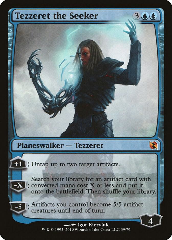 Tezzeret the Seeker - Duel Decks: Elspeth vs. Tezzeret (DDF) LP *FOIL*